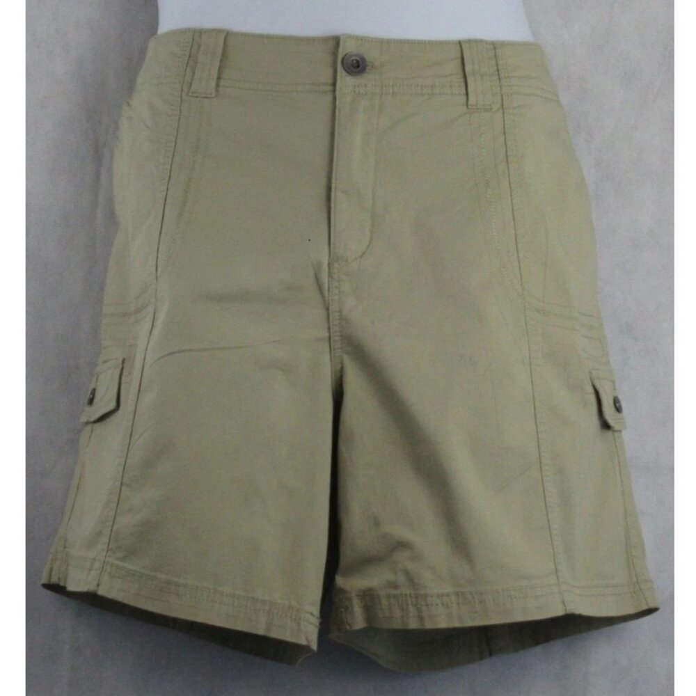 NWT Style & Co Women's Comfort-Waist Cargo-Look Shorts, Sand Beige, Size 18